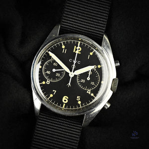 CWC - ’FAB FOUR’ - 2 Register Chronograph - Military - Valjoux Caliber: 7733 - Vintage Watch Specialist