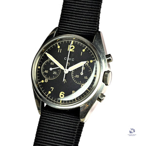 CWC - ’FAB FOUR’ - 2 Register Chronograph - Military - Valjoux Caliber: 7733 - Vintage Watch Specialist