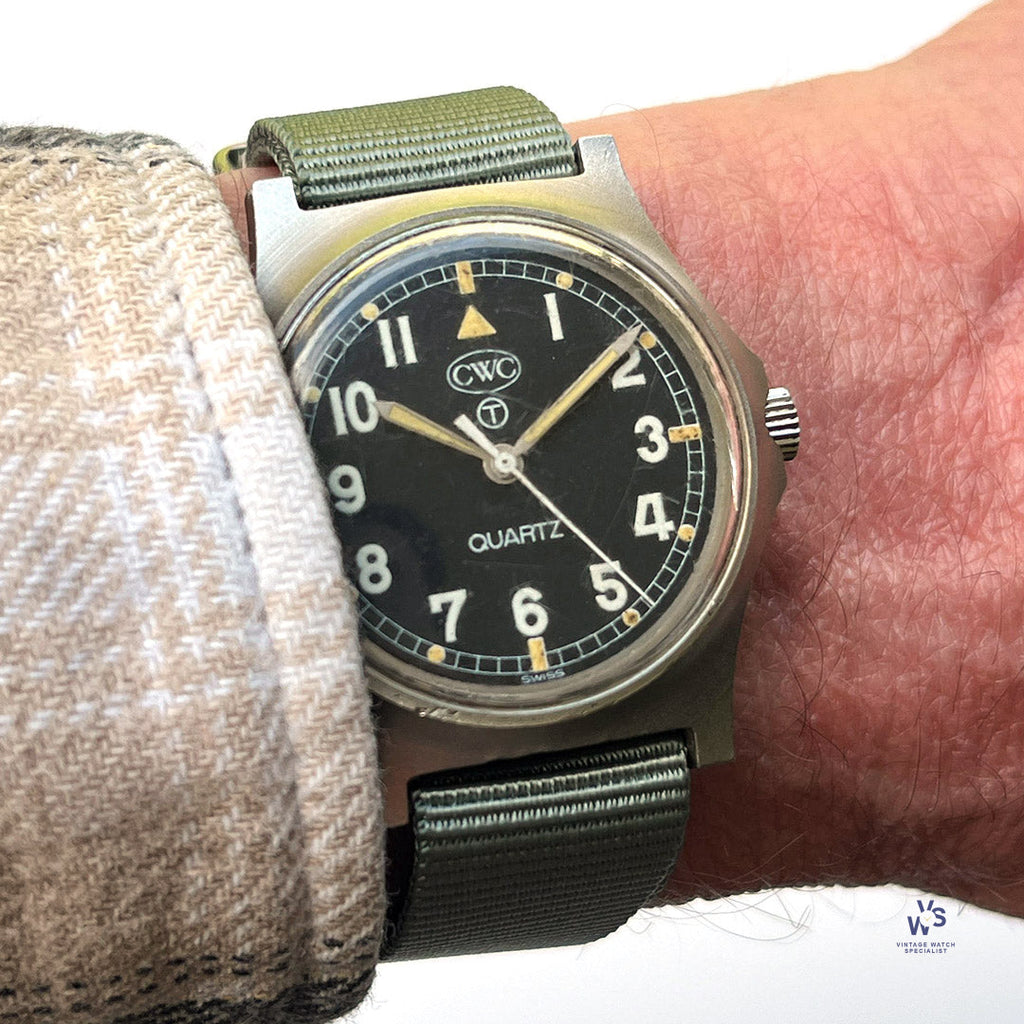 CWC Military Issued Quartz Watch with Clean Case Back ’Fatboy’ - Vintage Watch Specialist