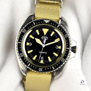 CWC Royal Marines Quartz Dive Watch - 0555/6645-99 - Issued 1994 - Vintage Watch Specialist