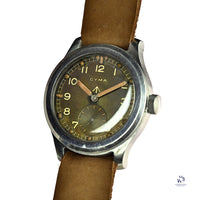Cyma - Dirty Dozen - British Military Issued WWII - Caseback WWW - c.1944 - Rare - Vintage Watch Specialist