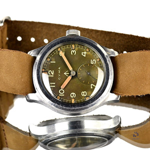Cyma - Dirty Dozen - British Military Issued WWII - Caseback WWW - c.1944 - Rare - Vintage Watch Specialist