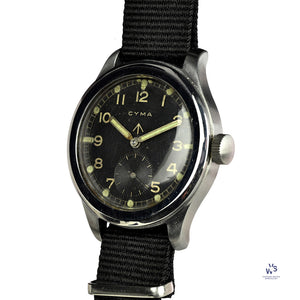 Cyma Dirty Dozen WW2 - British Military Issued Watch - c.1944 - Vintage Watch Specialist