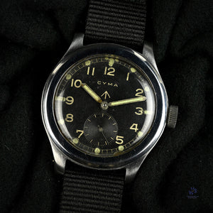 Cyma Dirty Dozen WW2 - British Military Issued Watch - c.1944 - Vintage Watch Specialist