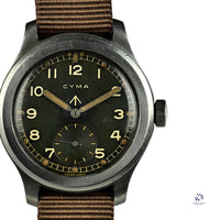 Cyma Dirty Dozen WW2 Military Issued Soldiers Watch Original Condition c.1944 Vintage Watch Specialist