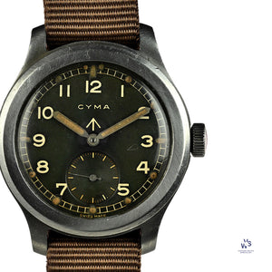 Cyma Dirty Dozen WW2 Military Issued Soldiers Watch Original Condition c.1944 Vintage Watch Specialist