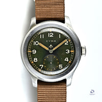 Cyma Dirty Dozen WW2 Military Issued Soldiers Watch Original Condition c.1944 Vintage Watch Specialist