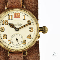 Cyma Gents 9k Gold Officers Trench Watch - c.1930s - Vintage Watch Specialist