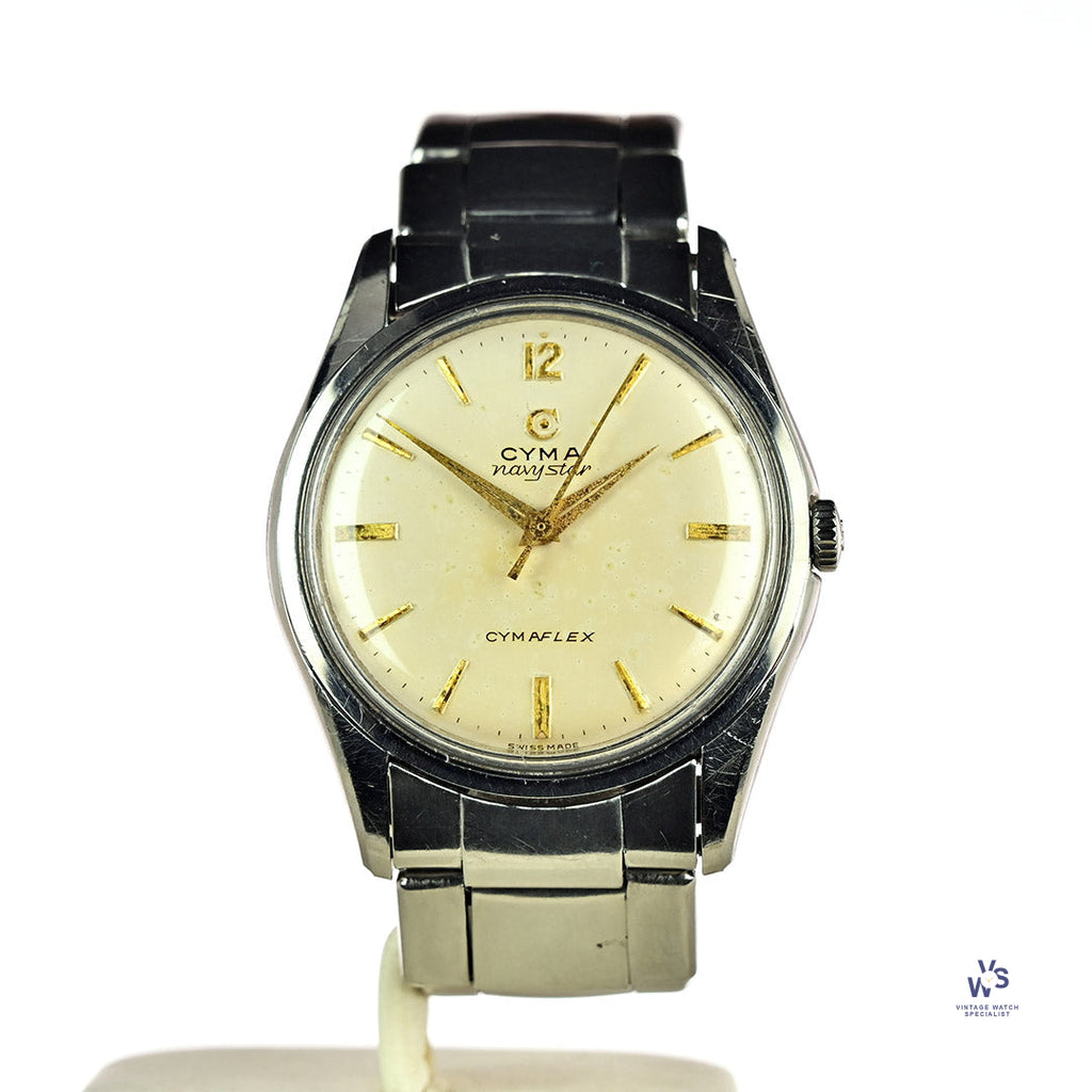 Cyma Navystar - CymaFlex - Model Reference: 2-5729-6 - c.1950 - Vintage Watch Specialist