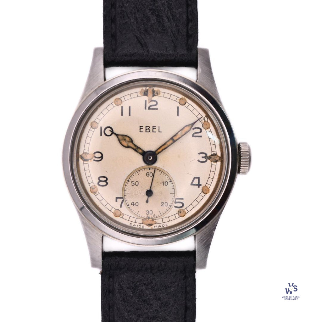 Ebel - ATP - Sub-Seconds - British Military - WW2 - Wristwatch - Vintage Watch Specialist