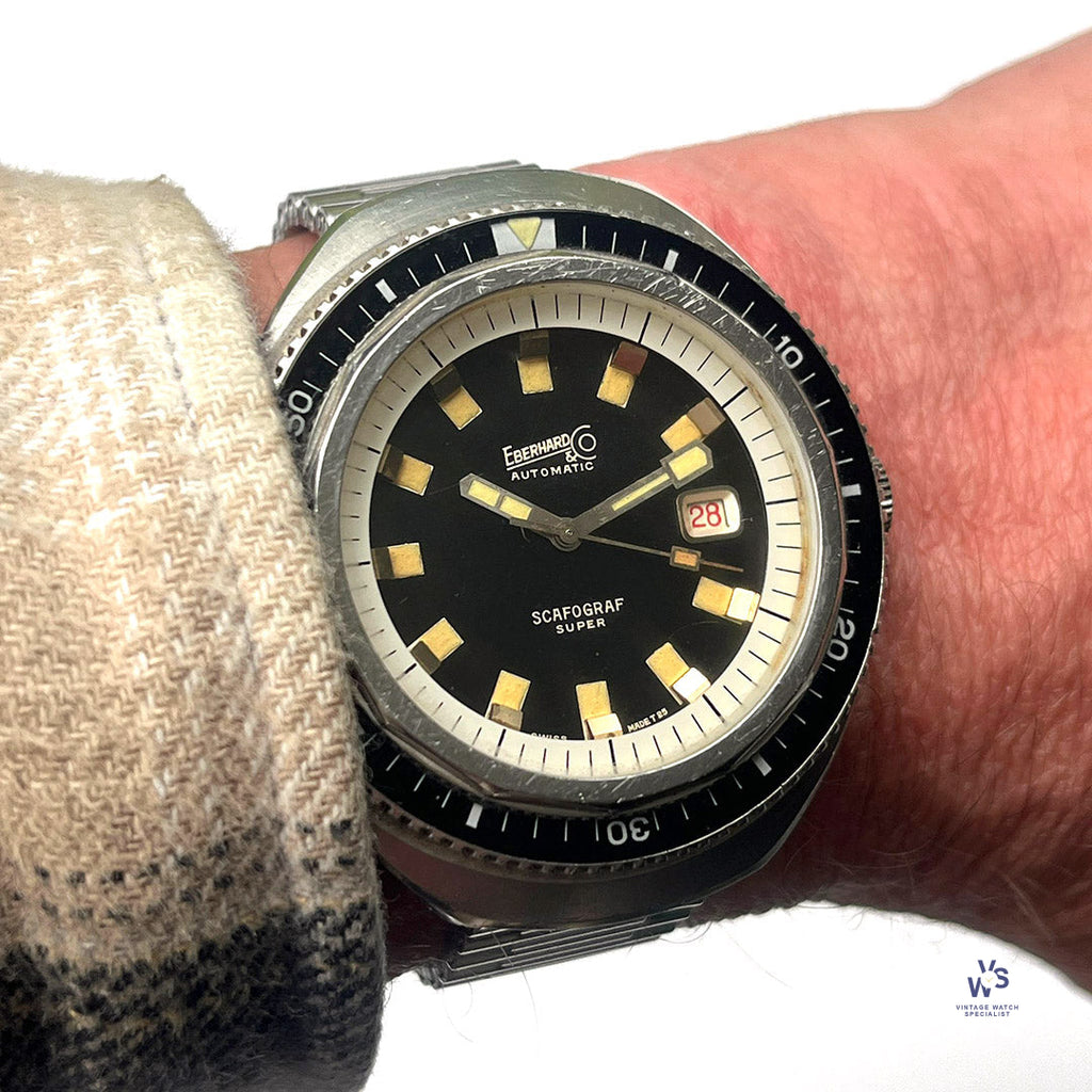 Eberhard & Co. Scafograf Super - Model Ref: 250-123 - c.1960s - Vintage Watch Specialist