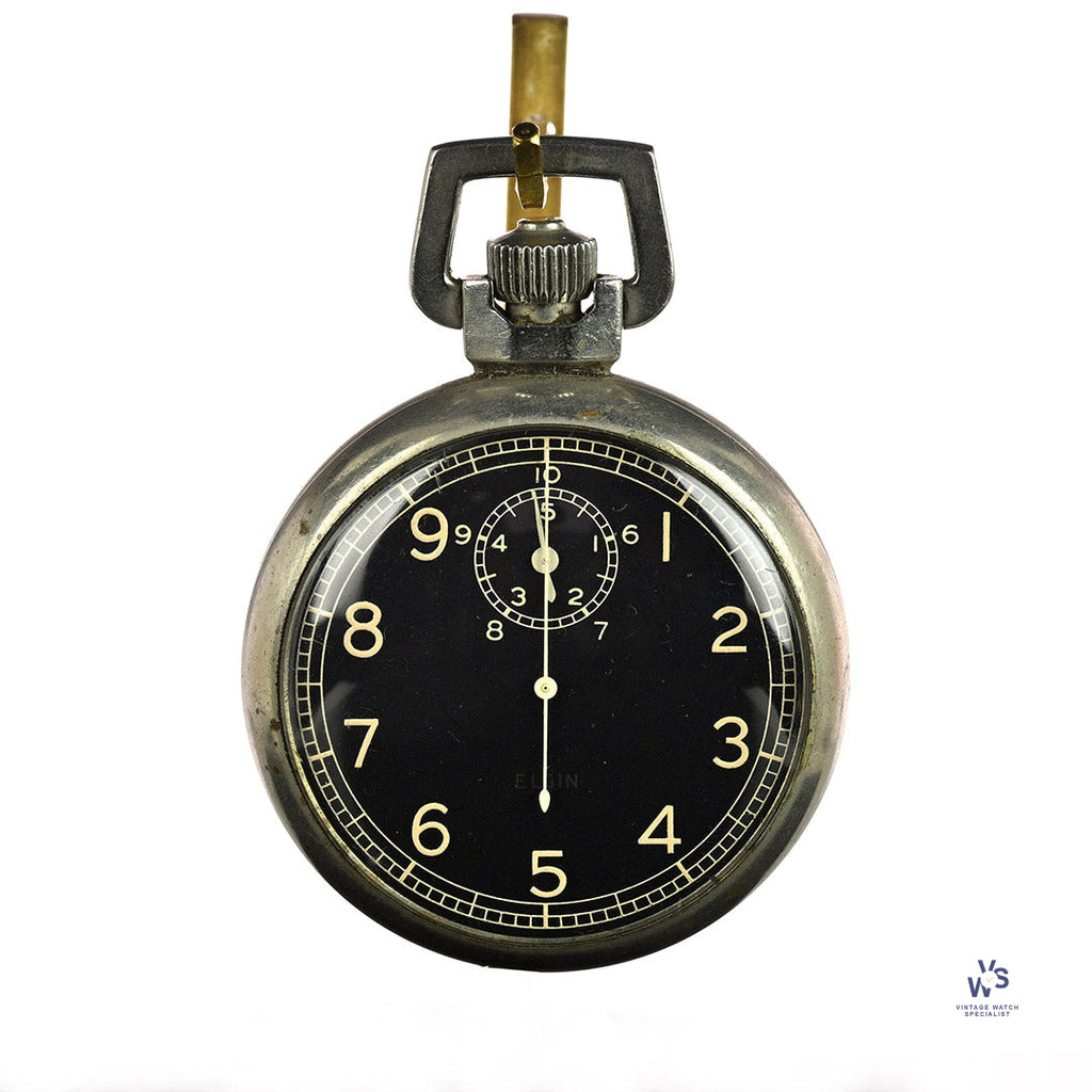 Elgin WWII Bombardier Stopwatch - c.1940s - Vintage Watch Specialist
