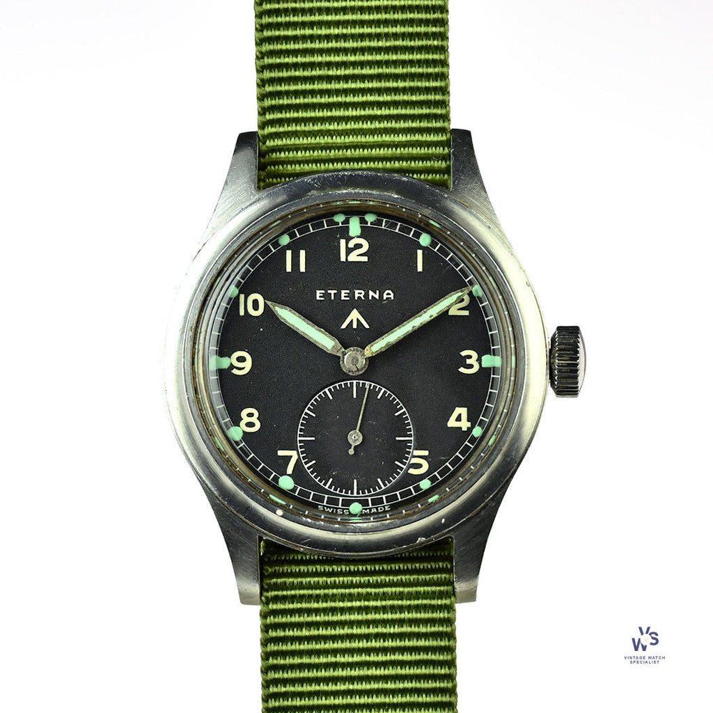 Eterna Dirty Dozen - WW2 Military Soldiers Watch - c.1944 - Vintage Watch Specialist