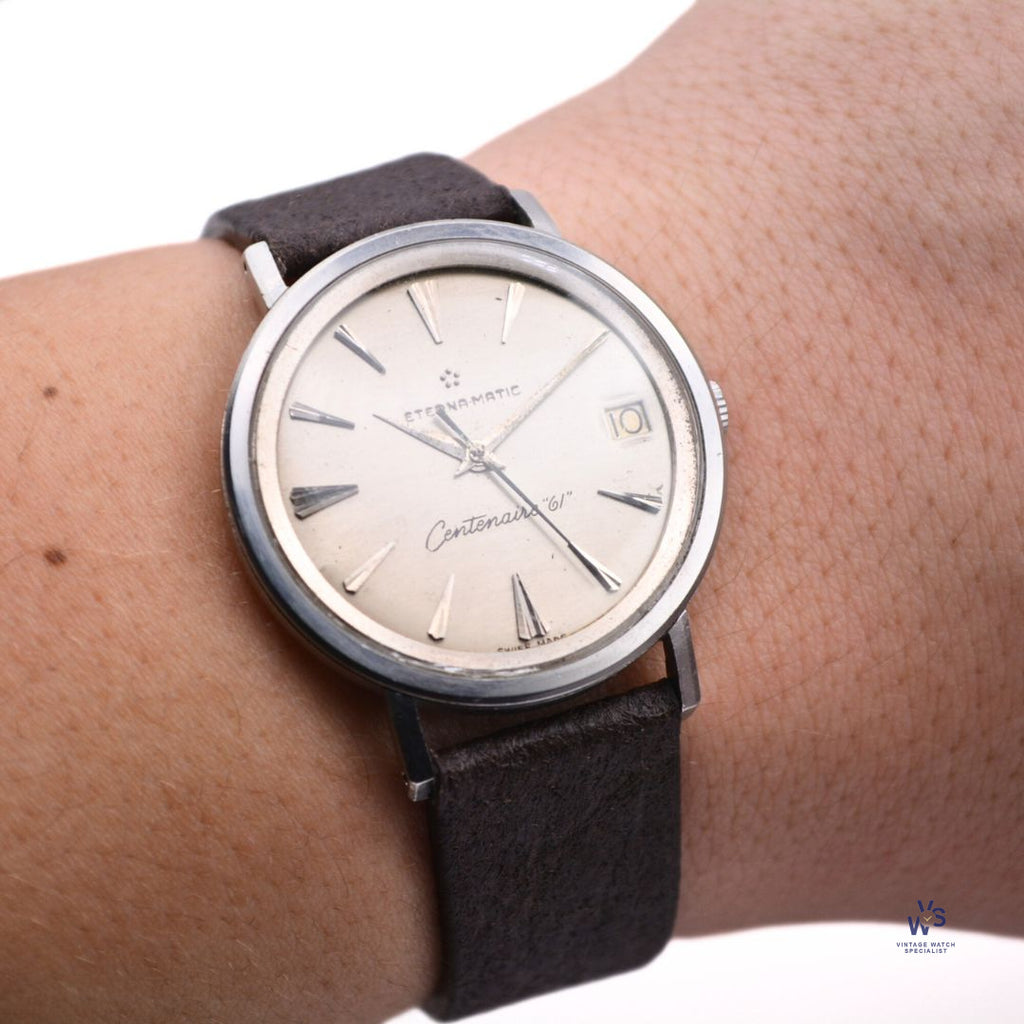 Eterna - Matic - Centenaire 61 Date Vintage Automatic Dress Watch Specialist