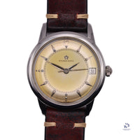 Eterna-Matic - Date - Tropical Dial - Arrow Head Markers - Cal 1239 - c.1950 - Vintage Watch Specialist