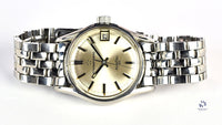 Eterna-Matic - Kontiki 20 - Silver Sunburst Dial with Date - c.1967 - On a Dual Signed Gay Freres Bracelet - Vintage Watch Specialist