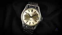 Eterna-Matic - Kontiki 20 - Silver Sunburst Dial with Date - c.1967 - On a Dual Signed Gay Freres Bracelet - Vintage Watch Specialist
