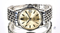 Eterna-Matic - Kontiki 20 - Silver Sunburst Dial with Date - c.1967 - On a Dual Signed Gay Freres Bracelet - Vintage Watch Specialist