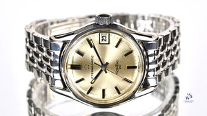 Eterna-Matic - Kontiki 20 - Silver Sunburst Dial with Date - c.1967 - On a Dual Signed Gay Freres Bracelet - Vintage Watch Specialist