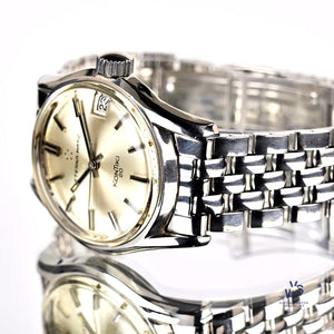 Eterna-Matic - Kontiki 20 - Silver Sunburst Dial with Date - c.1967 - On a Dual Signed Gay Freres Bracelet - Vintage Watch Specialist