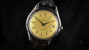 Eterna-Matic Kontiki - Date - Tropical Dial - c.1955 - Gay Freres Bracelet - Vintage Watch Specialist