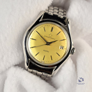 Eterna-Matic Kontiki - Date - Tropical Dial - c.1955 - Gay Freres Bracelet - Vintage Watch Specialist