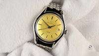 Eterna-Matic Kontiki - Date - Tropical Dial - c.1955 - Gay Freres Bracelet - Vintage Watch Specialist