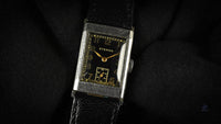 Eterna - Sub - Seconds - Tank Case - Gilt Black Dial - c.1932 - Vintage Watch Specialist