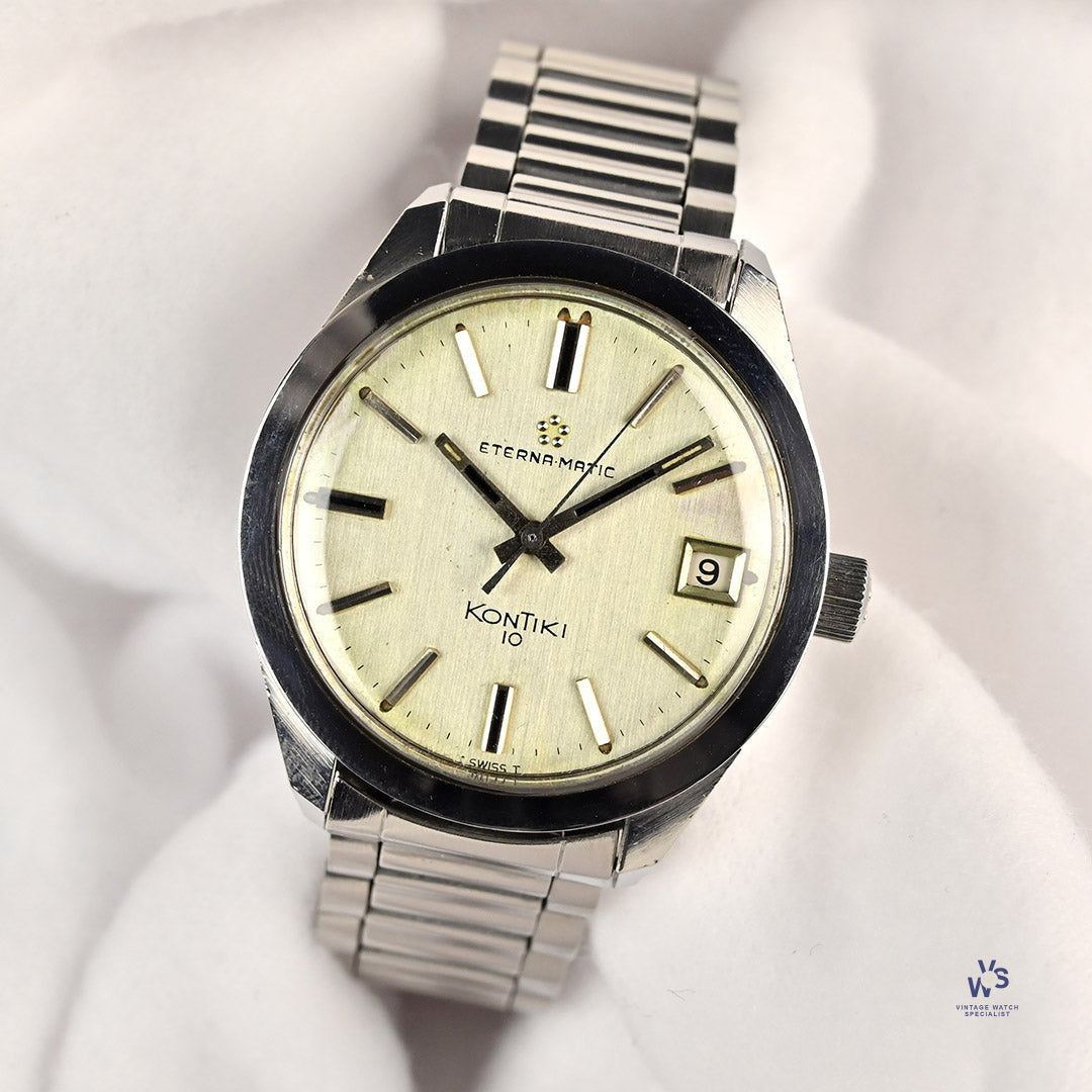 Eternamatic KonTiki 10 Automatic Date c.1968 Vintage Watch Specialist