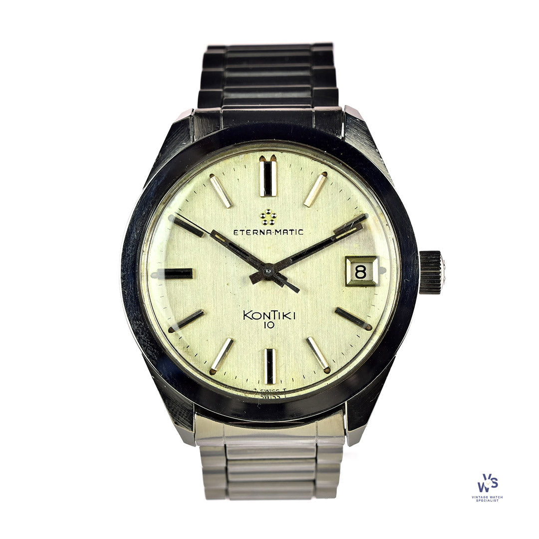 Eternamatic KonTiki 10 Automatic Date c.1968 Vintage Watch Specialist