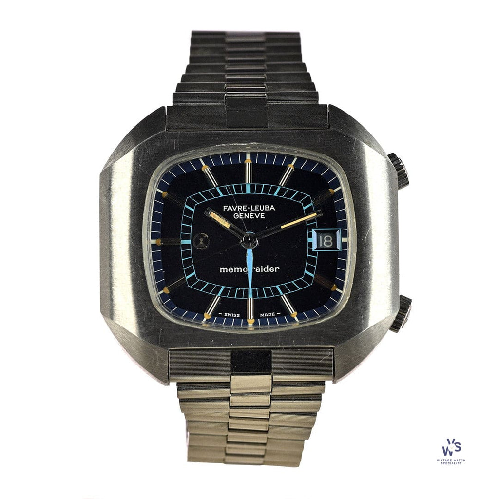 Favre Leuba Geneve Memo Raider Alarm - Model Ref: 53153 - c.1970s - Vintage Watch Specialist