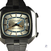Favre Leuba Geneve Memo Raider Alarm Watch - Silver Dial - Vintage Watch Specialist