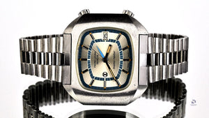 Favre Leuba Geneve Memo Raider Alarm Watch - Silver Dial - Vintage Watch Specialist