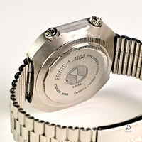 Favre Leuba Geneve Memo Raider Alarm Watch - Silver Dial - Vintage Watch Specialist
