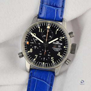 Fortis Flieger Automatic - Alarm Chronograph With Date Reference 599.22.170 c.1990 Vintage Watch Specialist