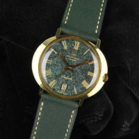 Fortis Skylark - Beautiful Green ’Granite’ Dial - Model Ref: 6179 - 20k Gold Plated - c.1970 - Vintage Watch Specialist
