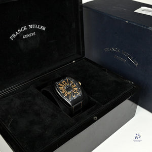 Franck Muller Vanguard Titanium Model ref: V45SCDTTTNRBR Box and Papers 2021 Vintage Watch Specialist