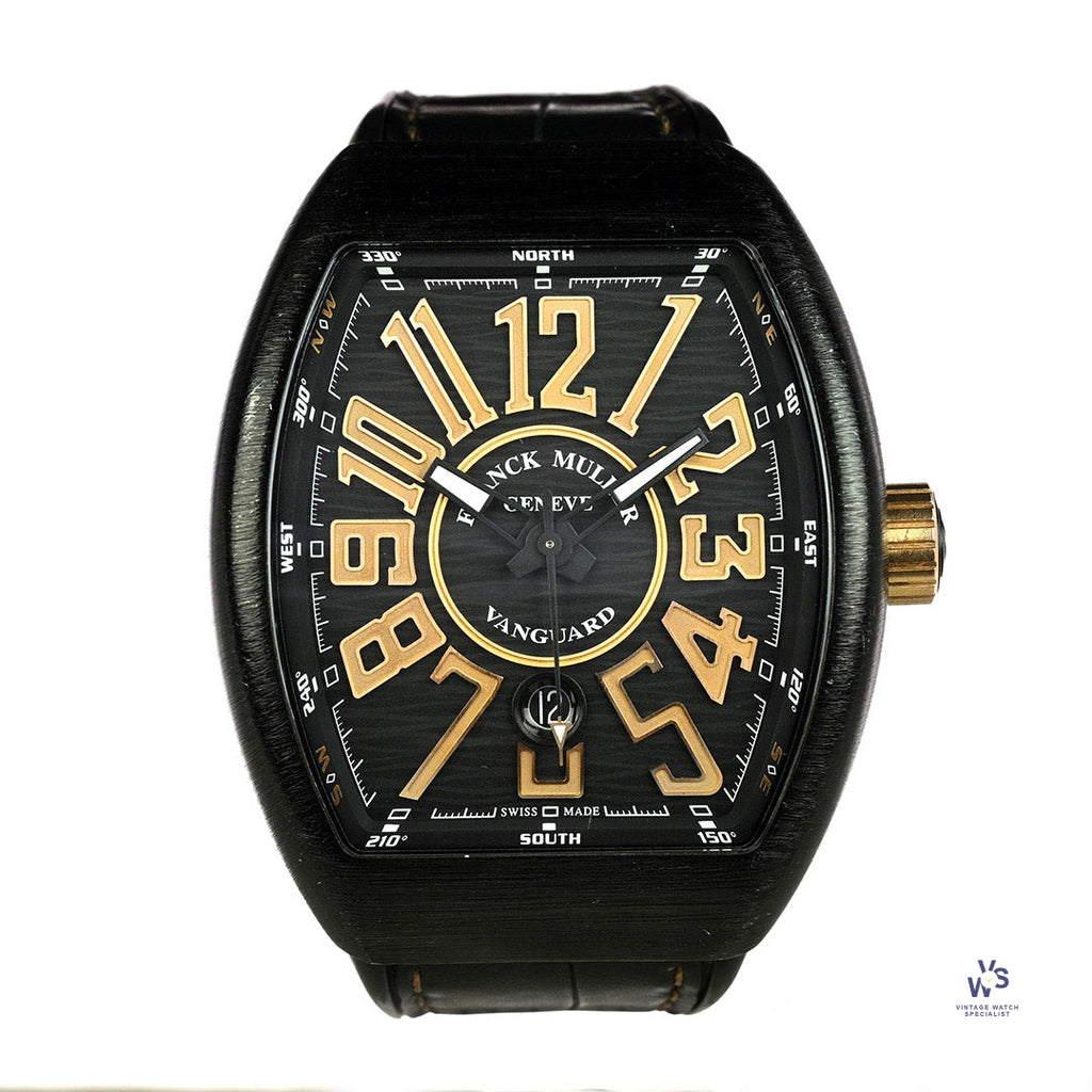 Franck Muller Vanguard Titanium Model ref: V45SCDTTTNRBR Box and Papers 2021 Vintage Watch Specialist