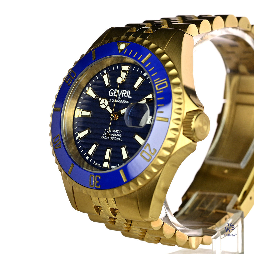 Gevril Chambers Automatic - Ceramic Bezel - Model Ref: 42604A