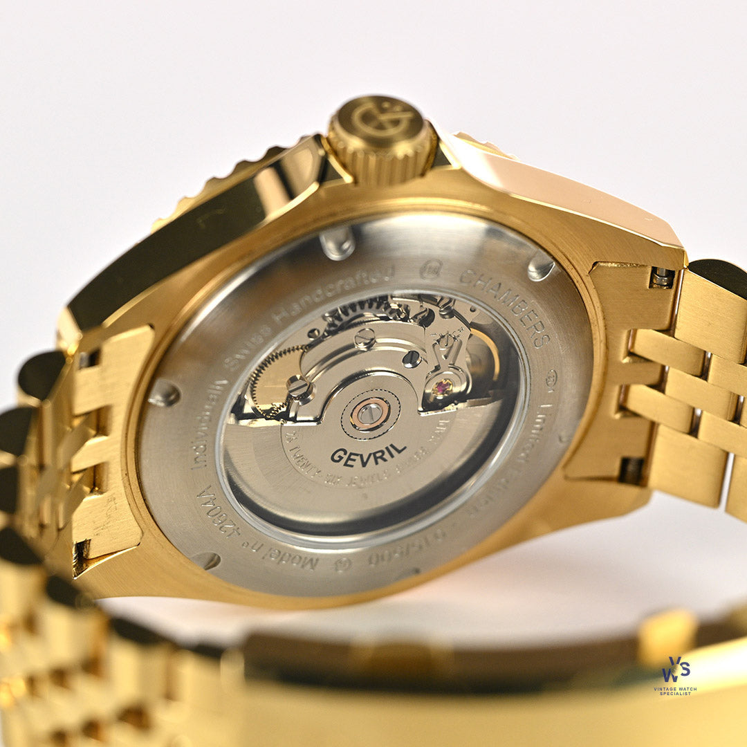 Gevril Chambers Automatic - Ceramic Bezel - Model Ref: 42604A