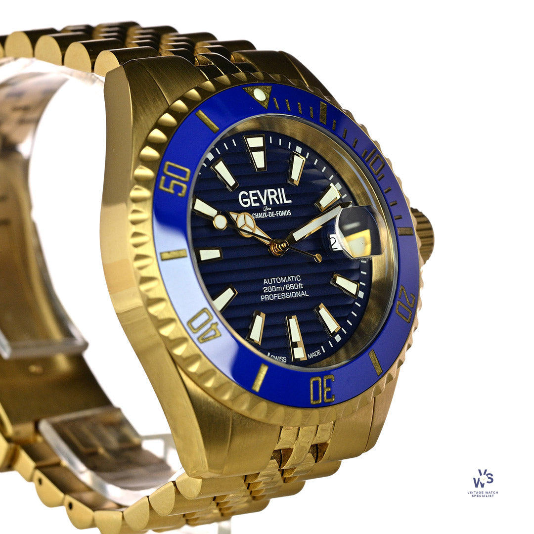 Gevril Chambers Automatic - Ceramic Bezel - Model Ref: 42604A