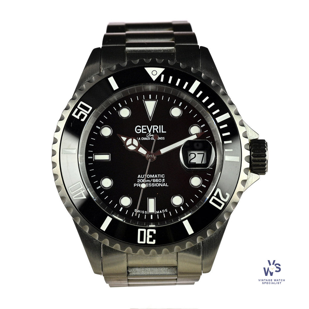 Gevril Wall Street - Model 4850A - Box and Papers - June 2023 - Vintage Watch Specialist