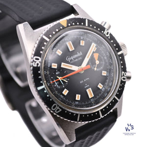Gigandet - Wakmann - Incabloc - Chronograph Divers - 20ATM - Cal.248 - Vintage Watch Specialist
