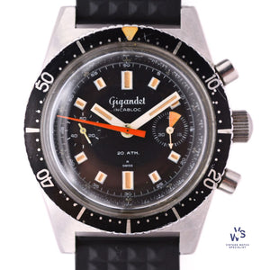 Gigandet - Wakmann - Incabloc - Chronograph Divers - 20ATM - Cal.248 - Vintage Watch Specialist