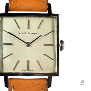 Girard Perregaux - Square Watch - S/S Case - Gilt Furniture - c.1960s - Vintage Watch Specialist