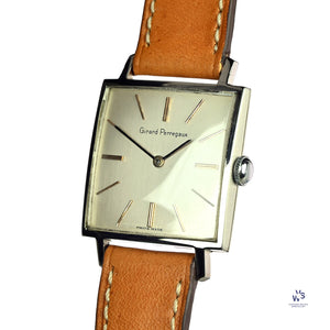 Girard Perregaux - Square Watch - S/S Case - Gilt Furniture - c.1960s - Vintage Watch Specialist