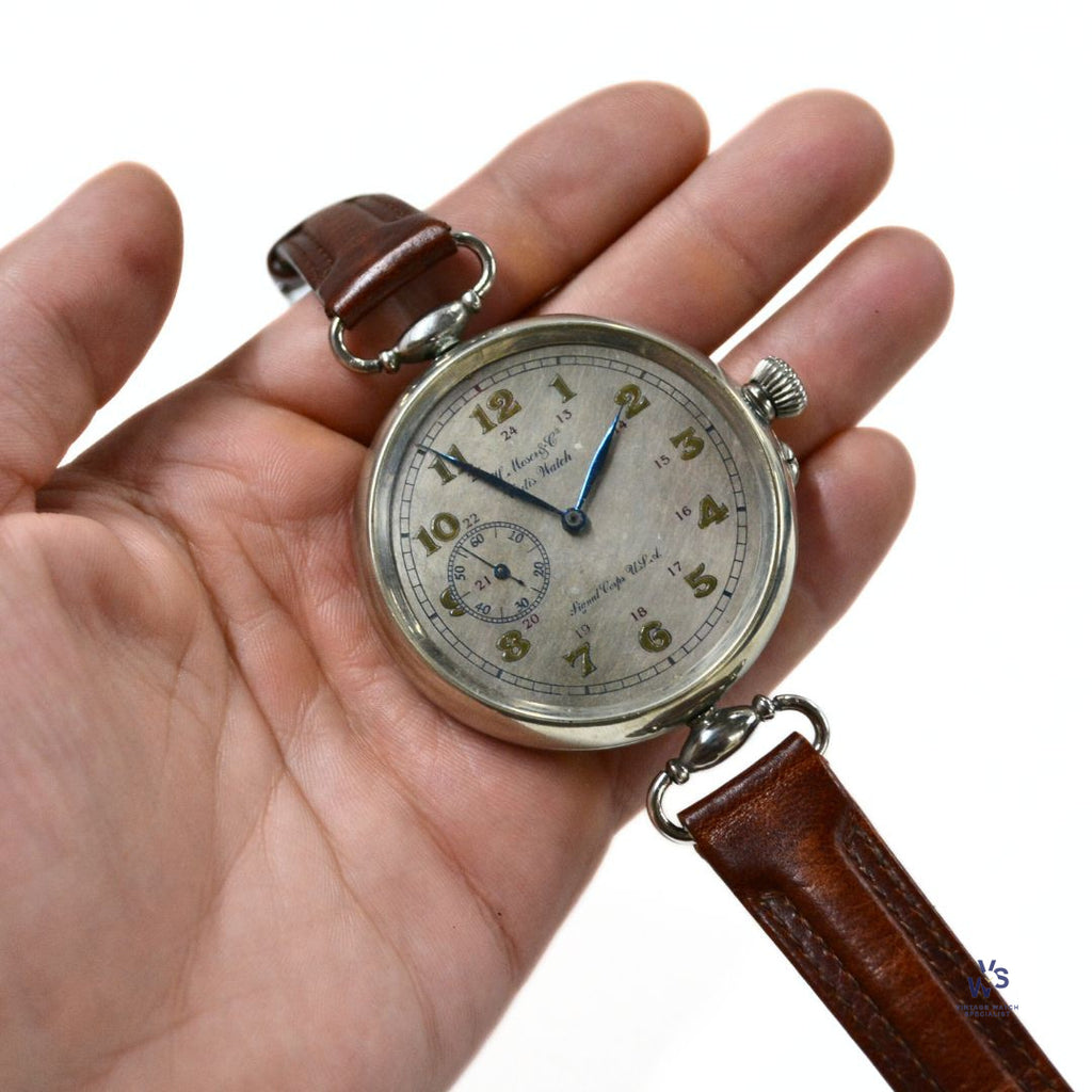 H.Moser & Cie - Cylis Watch - US Signal Corps - Pocket Watch Conversion - c.1910 - Vintage Watch Specialist