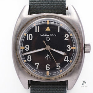 Hamiliton W10 Military Field Watch - Caseback Ref: 523-8290 - C.1970 - Vintage Watch Specialist