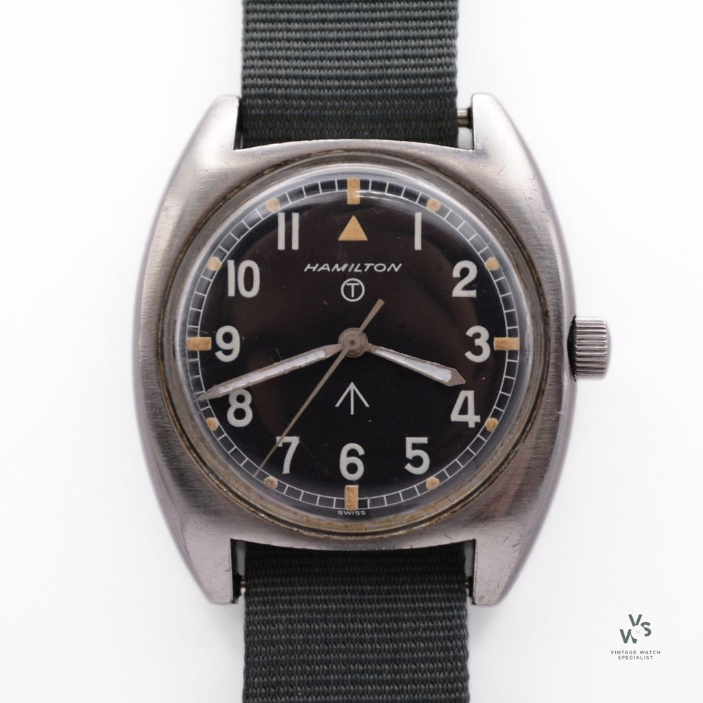 Hamiliton W10 Military Field Watch - Caseback Ref: 523-8290 - C.1970 - Vintage Watch Specialist