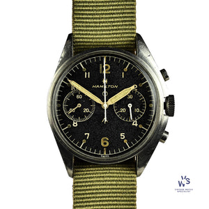 Hamilton British Military ’Fab Four’ Chronograph - c.1970 - Vintage Watch Specialist
